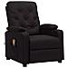 Poltrona Massaggiante Reclinabile Nera In Similpelle - Foto miniatura 1