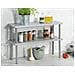 Mensola Da Cucina Per Spezie E Utensili, 2 Livelli, Bianco, - Foto miniatura 2