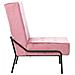 Poltrona Relax 65x79x87 Cm Rosa In Velluto - Foto miniatura 3