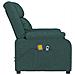 Poltrona Massaggiante Elettrica Verde Scuro in Tessuto - Foto miniatura 4