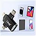 Adattatore Otg 3 In 1 Usb-c, Micro-usb, Lightning A Usb 3.0 Compatto Linq Nero - Foto miniatura 7