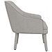 Effie Sedia Accent In Lino Grigio Chiaro - Foto miniatura 3