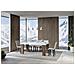 Tavolo Allungabile 90x160/264 Cm Roxell Mix Piano Bianco Frassino - Gambe Noce - Bianco Frassino /noce - Foto miniatura 1