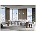 Tavolo Allungabile 90x160/264 Cm Roxell Mix Piano Bianco Frassino - Gambe Noce - Bianco Frassino /noce - Foto miniatura 4