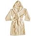 Accappatoio Con Cappuccio In Morbida Spugna Mod. Sophie Tinta Unita Vari Colori L Caffelatte - Foto miniatura 1