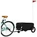 Rimorchio Da Bici Nero 30 Kg In Ferro - Foto miniatura 3