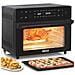 Forno Friggitrice Ad Aria Calda 30lt Digitale 1800w Frigge Cuoce Senza Olio Nero - Foto miniatura 1