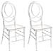 Sedia Da Banchetto Set Di 2 Trasparente Midway - Foto miniatura 2
