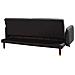 Divano Letto 3 Posti Senja Lino Sintetico Nero - Foto miniatura 5