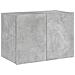 Mobile TV a Parete con Luci LED Grigio Cemento 60x35x41 cm - Foto miniatura 7
