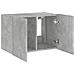 Mobile TV a Parete con Luci LED Grigio Cemento 60x35x41 cm - Foto miniatura 8