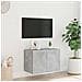 Mobile TV a Parete con Luci LED Grigio Cemento 60x35x41 cm - Foto miniatura 10