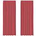 Tende In Voile Con Tasche Per Aste 2 Pz Rosso Vino - Foto miniatura 1