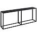 Tavolo Consolle Nero 200x35x75,5 Cm In Vetro Temperato - Foto miniatura 1