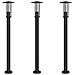 Lusso Casadino -  Lampade Da Terra Per Esterni 3 Pz Nere 100 Cm In Acciaio Inox - Foto miniatura 1