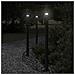 Lusso Casadino -  Lampade Da Terra Per Esterni 3 Pz Nere 100 Cm In Acciaio Inox - Foto miniatura 7