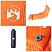 Materasso Campeggio Autogonfiabile Cuscini 1 Persona Arancio - Foto miniatura 5