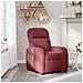 Poltrona Massaggiante Reclinabile Rosso Vino in Tessuto - Foto miniatura 2