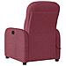 Poltrona Massaggiante Reclinabile Rosso Vino in Tessuto - Foto miniatura 5