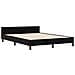 Letto Nero 140x190 cm in Velluto - Foto miniatura 3