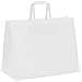 Sacchetti di Carta 50 pz con Manici Bianchi 32x17x25 cm - Foto miniatura 4