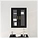 Armadio a Muro con Porte in Vetro Rovere Nero 69,5x34x90 cm - Foto miniatura 4