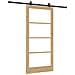 porta scorrevole  con set hardware 'ORKDAL'in legno massello e vetro, porta interna  con vetro 'ORKDAL'93x202x4 cm in legno massello di pino - Foto miniatura 1