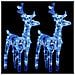 Lusso Casadino -  Renne Di Natale 2 Pz Blu 80 Led In Acrilico - Foto miniatura 1