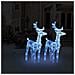Lusso Casadino -  Renne Di Natale 2 Pz Blu 80 Led In Acrilico - Foto miniatura 7