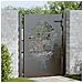 Cancello da giardino con blocco Nero 105 x 150 cm - Foto miniatura 2