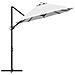 Ombrellone a braccio da giardino Sabbia 372 x 198 x 243 cm - Foto miniatura 6