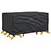 Copertura per mobili da esterno Nero 172 x 113 x 73 cm 420D - Foto miniatura 3