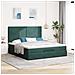 Struttura Letto Pouf con Materassi 180x200 cm Velluto - Foto miniatura 4