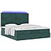 Struttura Letto Pouf con Materassi 180x200 cm Velluto - Foto miniatura 6