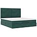 Struttura Letto Pouf con Materassi 180x200 cm Velluto - Foto miniatura 7