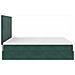 Struttura Letto Pouf con Materassi 180x200 cm Velluto - Foto miniatura 9