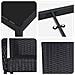 Set da Pranzo per Giardino 3 pcs Nero Poly Rattan - Foto miniatura 9