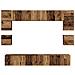 Set mobile TV 8 pcs Legno vecchio 100 x 30 x 30 cm - Foto miniatura 9