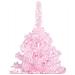 Albero Di Natale Preilluminato Con Palline Rosa 150 Cm Pvc - Foto miniatura 3