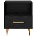 Comodino con cassetto Nero 40 x 35 x 47,5 cm Legno multistrato - Foto miniatura 6