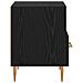Comodino con cassetto Nero 40 x 35 x 47,5 cm Legno multistrato - Foto miniatura 7