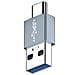 Adattatore Otg Dritto Da Usb-c Maschio A Usb-a Maschio In Lega Di Alluminio, Confezione Da 2 - Foto miniatura 2