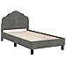 Struttura letto bambini con testata Grigio scuro 80 x 160 cm - Foto miniatura 4