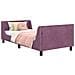Struttura letto bambini con testata Viola 90 x 190 cm Velluto - Foto miniatura 1