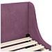Struttura letto bambini con testata Viola 90 x 190 cm Velluto - Foto miniatura 7