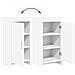 Credenza Bianco 40 x 36 x 80 cm Legno ingegnerizzato - Foto miniatura 8