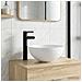 Lavabo da bagno Nero Opaco 35,5 x 35,5 x 14,5 cm Metallo - Foto miniatura 5