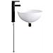 Lavabo da bagno Nero Opaco 35,5 x 35,5 x 14,5 cm Metallo - Foto miniatura 6