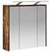 Mobiletto per specchio da bagno Rovere fumé 63,5 x 16 x 62,5 cm - Foto miniatura 5