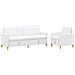 Set di Divani con Storage 2 pcs Bianco Poliestere - Foto miniatura 1